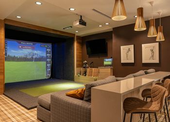 Sports simulator lounge